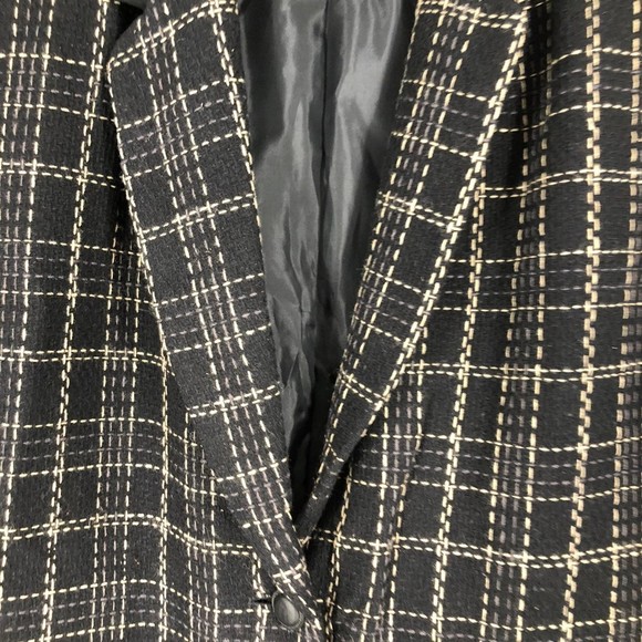 Vtg Harve' Benard Wool Blazer w/Detailed Stitching and a Suede Collar; Layering - Picture 10 of 11